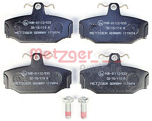 METZGER 1170074 Bremsbelagsatz, Scheibenbremse